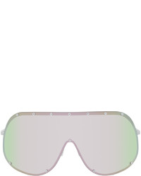 Rick Owens White Shield Sunglasses