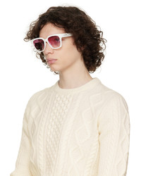 Givenchy White Square Sunglasses