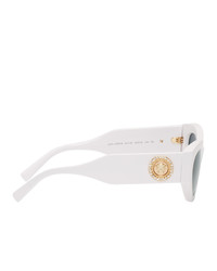 Versace White V Medusa Cat Eye Sunglasses