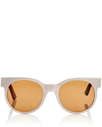 Zanzan Avida Dollars Oversized White Sunglasses