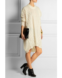 Vionnet Cable Knit Mohair Blend Sweater Dress