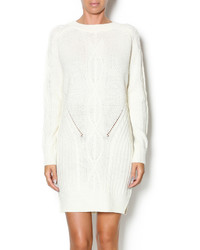 Lumiere Winter White Sweater Dress