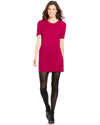 Ny Collection Cable Knit Sweater Dress