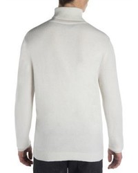 Off-White Blended Cashmere Wool Long Sleeve Pullover