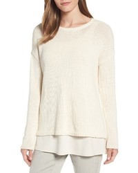 Eileen Fisher Cotton Blend Sweater
