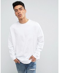 Asos Extreme Oversized Sweatshirt In White