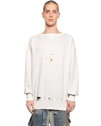 Faith Connexion Destroyed Cotton Sweatshirt