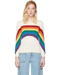 Marc Jacobs Ivory Rainbow Sweater