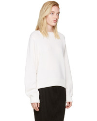 Helmut Lang Ivory Side Strap Sweater