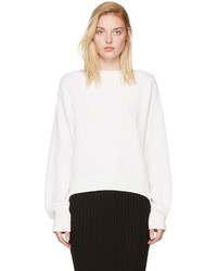 Helmut Lang Ivory Side Strap Sweater