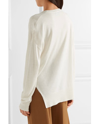 Theory Karenia Silk Blend Sweater White