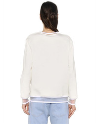 Fendi Karl Fur Sequins Jersey Sweatshirt