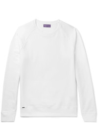 Ralph Lauren Purple Label Lux Fleece Back Stretch Cotton Jersey Sweatshirt