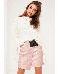 Missguided White High Neck Ribbed Sweater