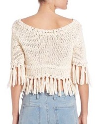 Free People On The Fringe Pullover Sweater