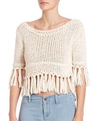Free People On The Fringe Pullover Sweater