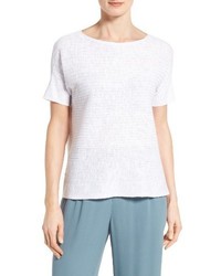 Eileen Fisher Organic Linen Cotton Boxy Sweater