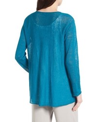 Eileen Fisher Petite Organic Linen Blend Swing Sweater