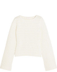 See by Chloe See By Chlo Textured Cotton Sweater Off White