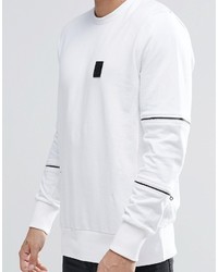 Religion Sweatshirt With Zip Detail