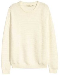 H&M Textured Cotton Sweater