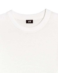 H&M Textured Knit Cotton Sweater