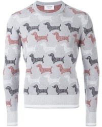 Thom Browne Dog Print Sweater