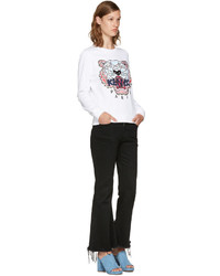 Kenzo White Limited Edition Tiger Sweatshirt