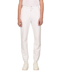 Sandro Brushed Joggers In White At Nordstrom