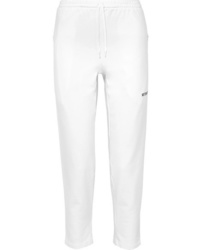 Vetements Embroidered Stretch Cotton Track Pants