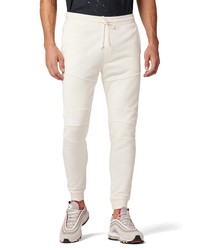 Hudson Jeans Moto Cotton Sweatpants In Eggshell At Nordstrom