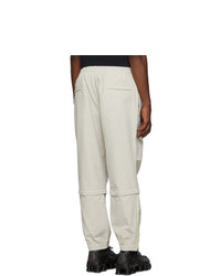 Moncler Off White Corduroy Sport Trousers