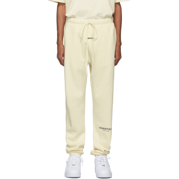 Essentials Off White Reflective Logo Lounge Pants