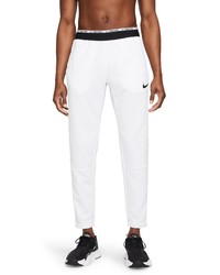 Nike Pro Fleece Training Pants In Whiteblackblack At Nordstrom