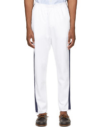 Polo Ralph Lauren White Cotton Interlock Track Pants