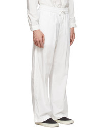 Sunnei White Cotton Lounge Pants