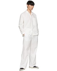 Sunnei White Cotton Lounge Pants