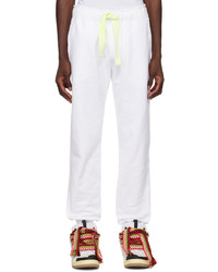 Lanvin White Curb Lace Lounge Pants