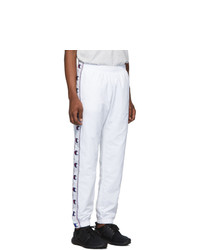 Champion Reverse Weave White Elastic Cuff Lounge Pants