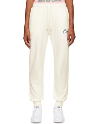 Casablanca White Embroidered Lounge Pants