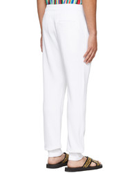 VERSACE JEANS COUTURE White Logo Lounge Pants