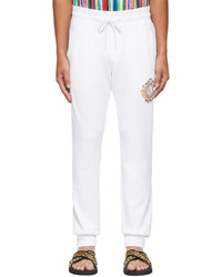 VERSACE JEANS COUTURE White Logo Lounge Pants
