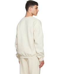 Les Tien Beige Cotton Sweatshirt