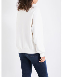 Good American Boxy Fit Cotton Jersey Sweatshirt
