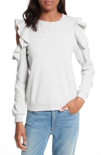 cold shoulder sweatshirt