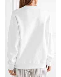 Elizabeth and James Lia Stretch Cotton Jersey Sweatshirt White