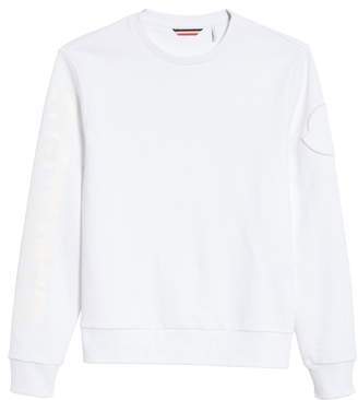 white moncler sweatshirt