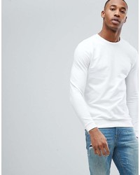 Asos Muscle Sweatshirt In White