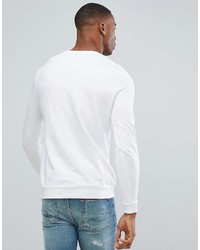Asos Muscle Sweatshirt In White