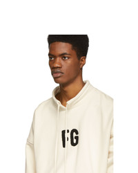 Fear Of God Off White Fg Mock Neck Sweatshirt